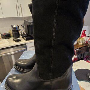 Geox Asheely Abx Boker Boot Women's Winter Faux Fur Rolldown Size 7 NEW